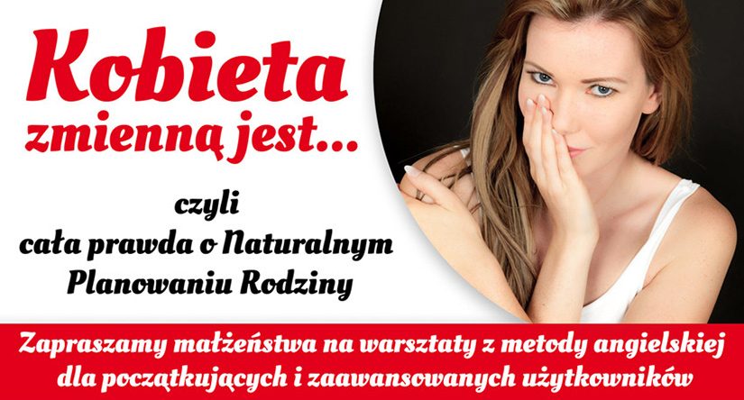 Kobieta zmienną jest… – warsztaty z NPR-u  |  2 czerwca (Oława)